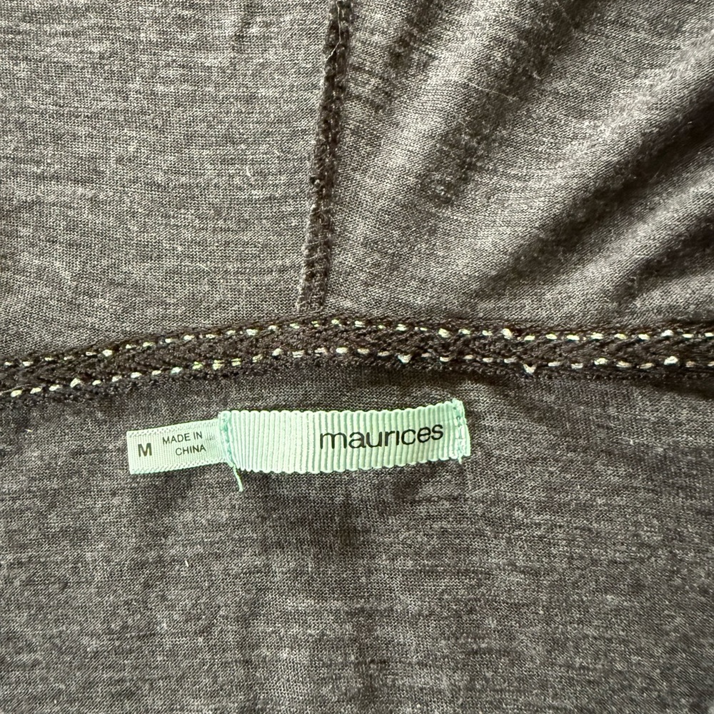 Maurices Charcoal Hooded Top - Picture 2 of 4
